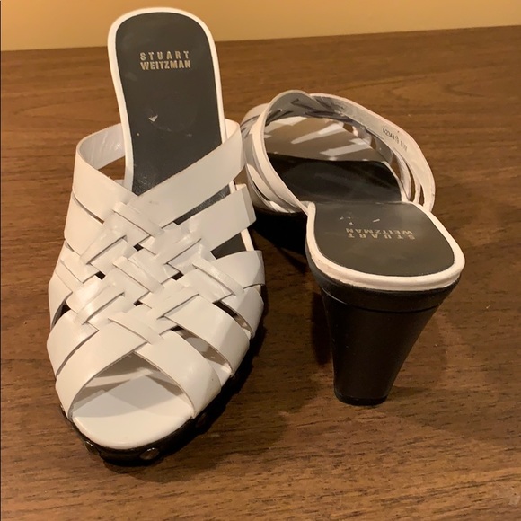 Stuart Weizmann white high heeled sandals size 8.5 - Picture 2 of 4